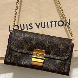 OBO Louis Vuitton Monogram Portefeuille Bordeaux Elysée Wallet Authentic